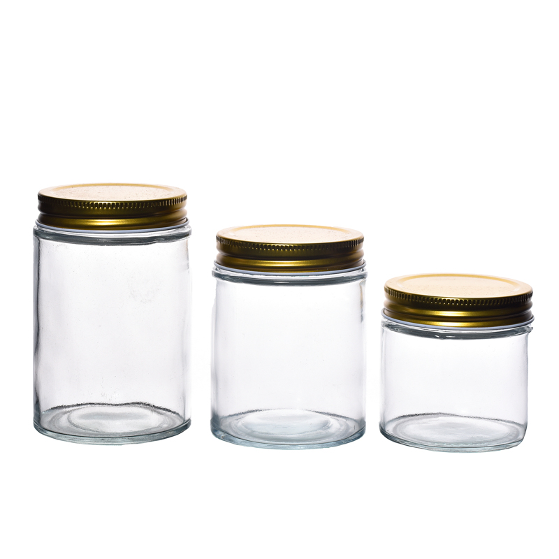 High Quality 100ml 180ml Wholesale Round Food little glass jars