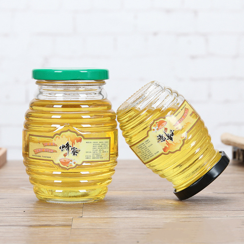 High Quality 100ml 250ml 500ml 1000ml Jam Honey Jars Bottle Oval Shaped Wholesale