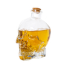 Wholesale Flint Glass Bottles Skull Shaped 100ml 180ml 400ml 750ml For Beer Wine
