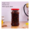 KDG Supplier 200ml 220ml 280ml Food Packaging Glass Sauce Jars Bottle Glass Jars With Lid