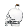 Wholesale Flint Glass Bottles Skull Shaped 100ml 180ml 400ml 750ml For Beer Wine