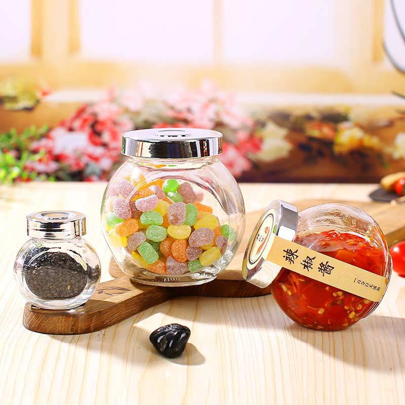 50ml 100ml 180ml 280ml 480ml Round Glass Food Storage Jars 