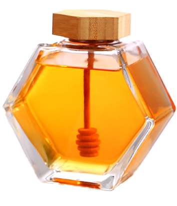 KDG Glassware Customized Wholesale 100ml 180ml 280ml 380ml Glass Honey Jars with Lids