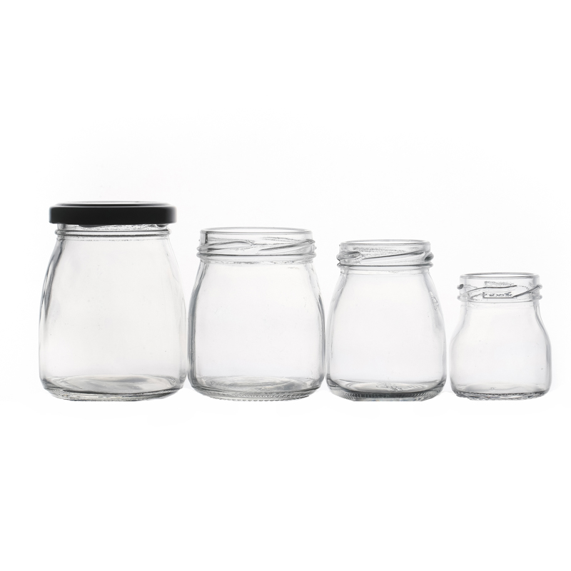 50ml 75ml 100ml 150ml 200ml Small Glass Jars For Pudding Honey Vogurt with Screw Lids