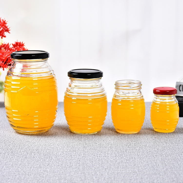 High Quality 100ml 250ml 500ml 1000ml Jam Honey Jars Bottle Oval Shaped Wholesale