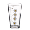 450ml Printed Glass Beverage Cups with Straws For Students