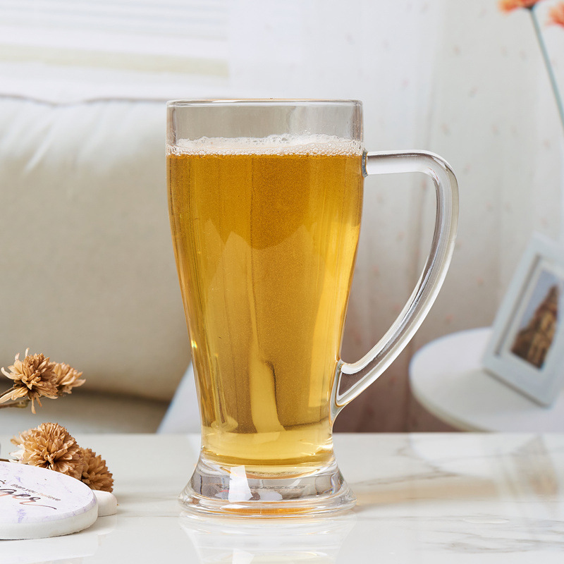 500ml 700ml Large Beer Glasses with Handle For Party