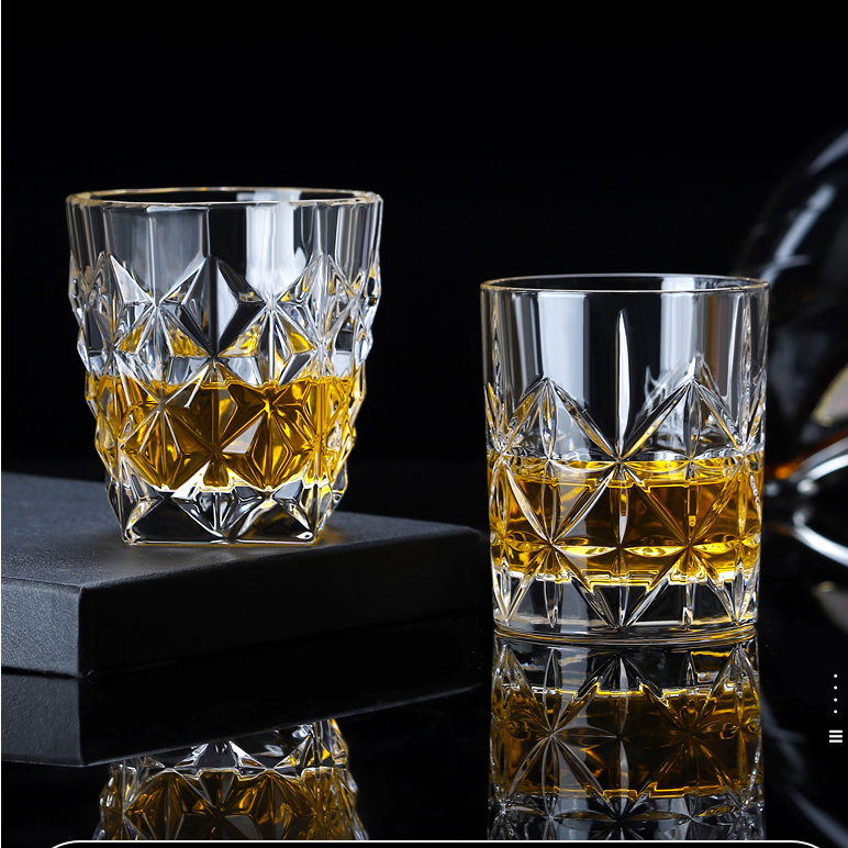 300ml Crystal Liquor Glass Cups Hot Sale Whisky Glasses