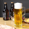 Slim Design 600ml Glass Beer Cups with Custom Logo Printing