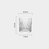 Crystal Glass Whisky Cups 340ml in Luxury Design