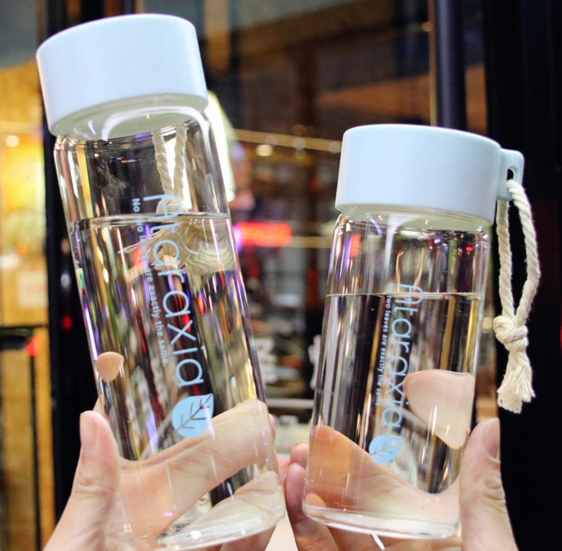 Takeaway 500ml Glass Drinking Bottles For Children