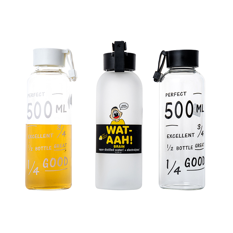 High Borosilicate 500ml Beverage Glass Bottles