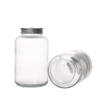 Glass Round Beverage Drinking Bottles with Screw Hole Lid