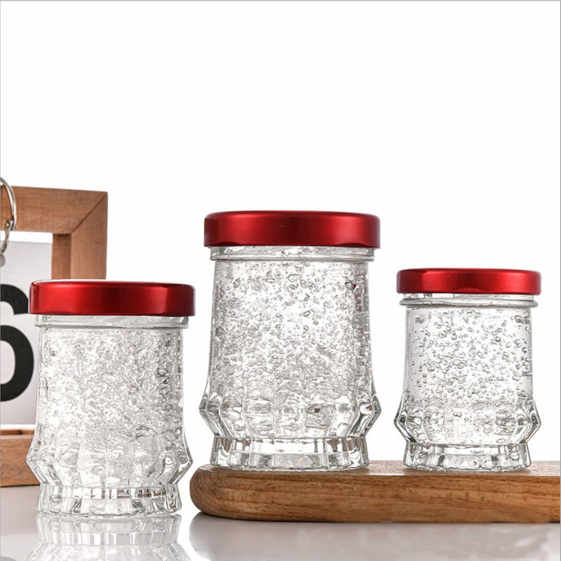 Bird Nest Glass Honey Jars 50ml 100ml Wth Screw Lids