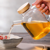 High Borosilicate Glass Cooking Oil Pot with Lids and Handle