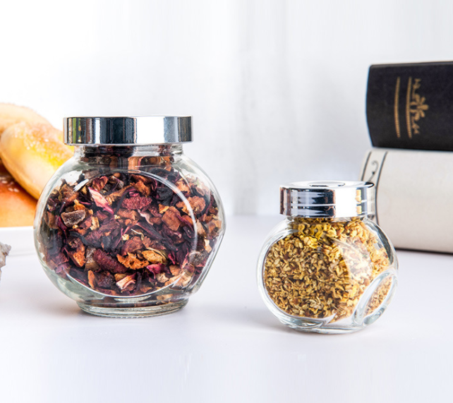 100ml 300ml Round Glass Food Storage Jars 