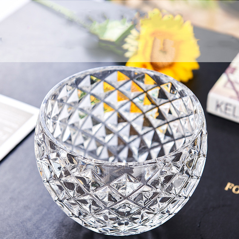 110ml Round Crystal Glass Cup For Whisky Home Decoration