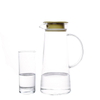 Natural Reusable Glass Cup Set Round Glass Water Bottles 