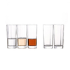 Six-sided Flint Glass Beverage Cups Milk Juice Cups For Party 