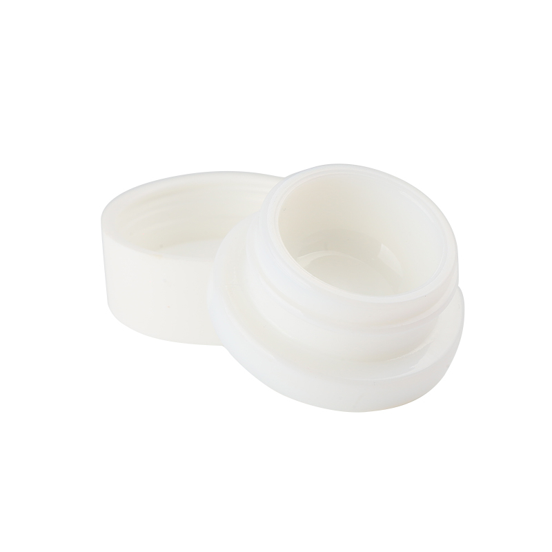 KDG White Square Round Clear Glass 3ml 5ml 6ml Marijuana Concentrate Jar