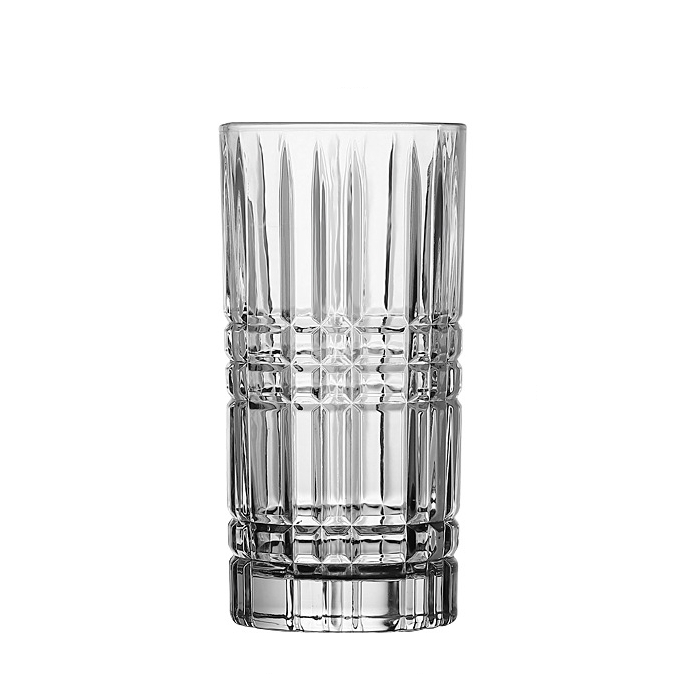 Designed Diamond Whiskey Glass 400ml Home Reusable Drinking Glass Cups