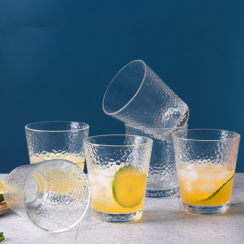 Iced Juice Cups Glass Milk Mugs 300ml in Nordic Style 