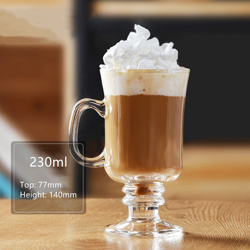 Ice Cream Glass 230ml Hot Sale Crystal Milk Coffee Glass 
