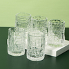 Drinkware Crystal Glass Tumbler Water Cups 350ml with Unique Design