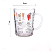 High Quality 350ml Printed Glass Drinking Cups with Handle For Children