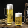 Slim Design 600ml Glass Beer Cups with Custom Logo Printing
