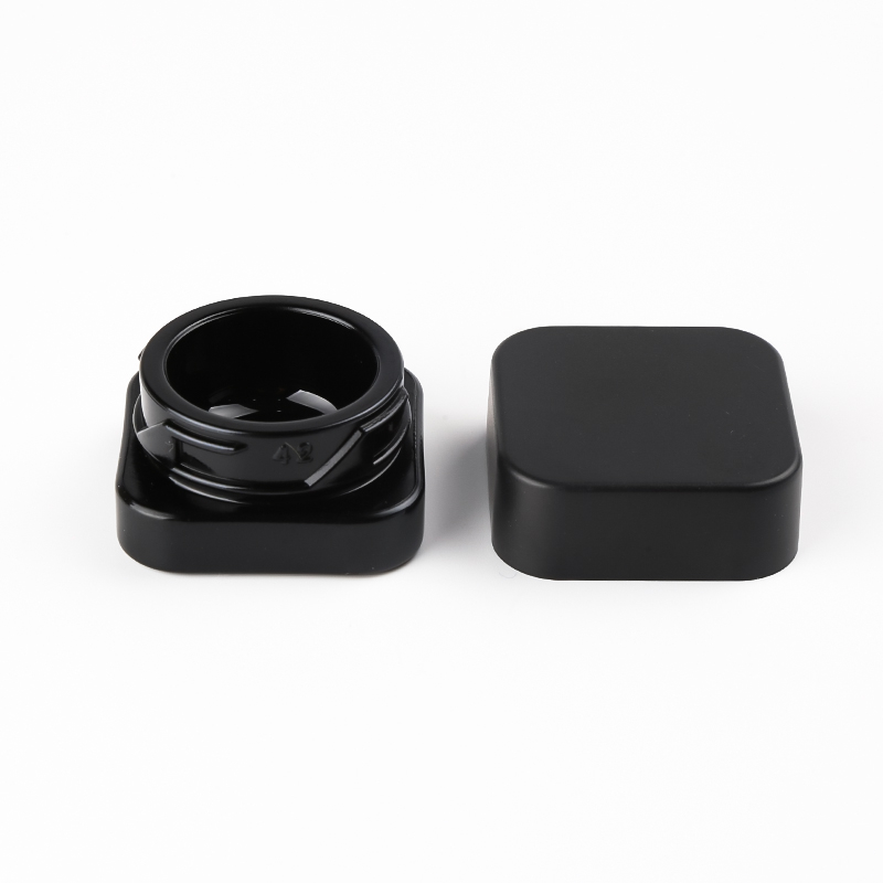KDG 5ml Cannabis Black Glass Concentrate Containers Jar Child Proof Lids