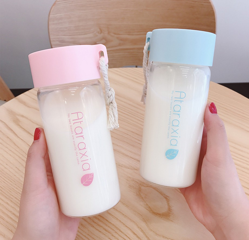 Takeaway 500ml Glass Drinking Bottles For Children