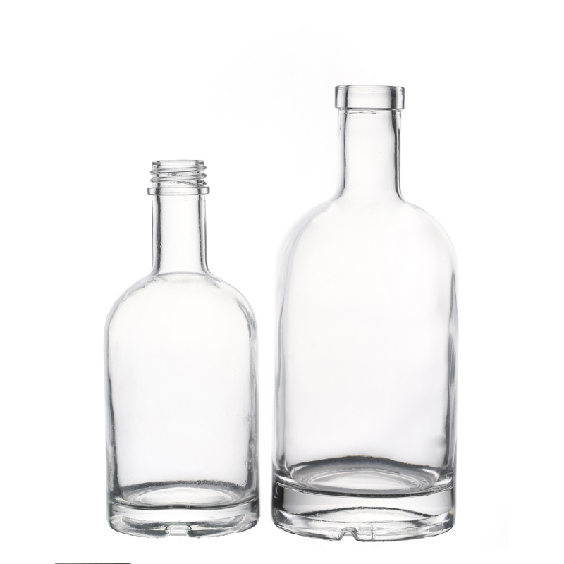 Custom Design Glass Liquor Bottles For Vodka Whisky 