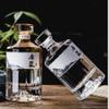 Glass Crystal 500ml Wine Bottles with Lid 