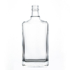 Flint Crystal Empty 500ml Glass Liquor Bottles Square Shape