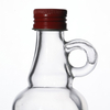 Portable Empty Glass Wine Bottles 100ml with Plastic Lids 