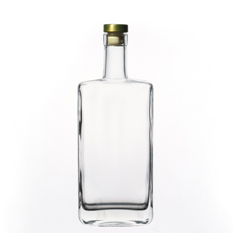 Glass Wine Bottles For Liquor Vodka Whisky 500ml with Cork Lid 