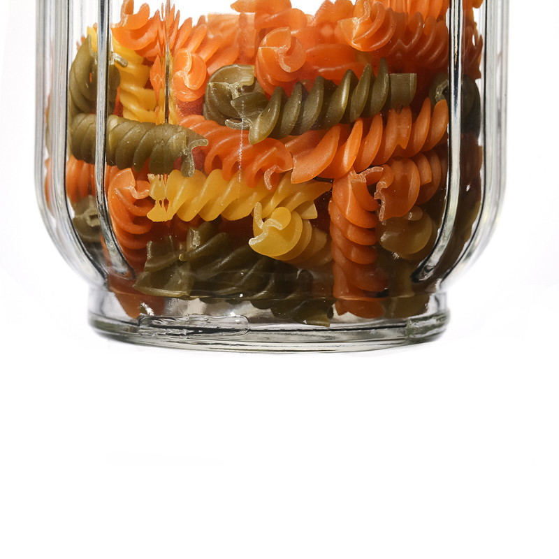 Food Storage Packaging Glass Jars with Plastic Lids