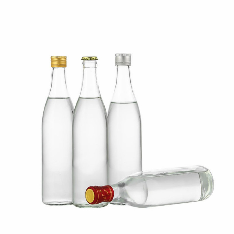 350ml Glass Water Bottles with Lids Wine Bottles Beverage Packaging