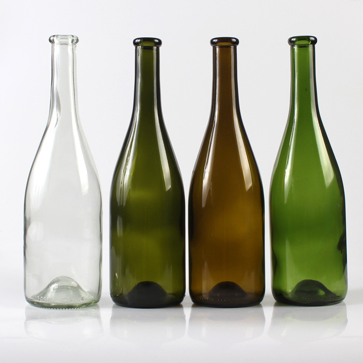 Dark Green 700ml Red Bordeaux Wine Glass Bottles with Cork Lids