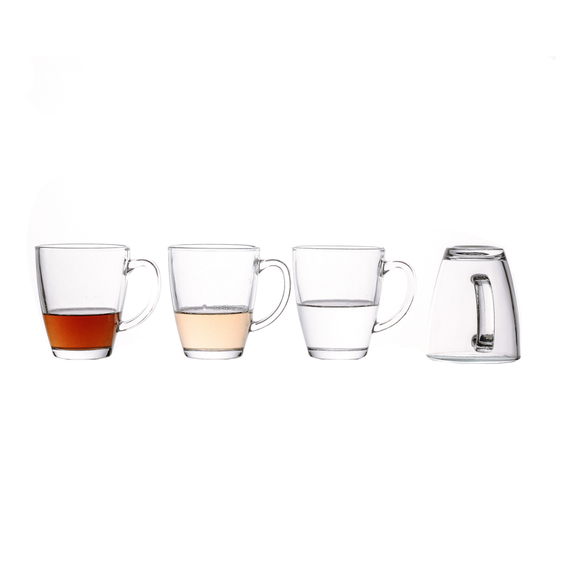 320ml Nordic Design Glass Clear Cup Coffee Milk Cups with Handle