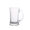 Hot Sale 380ml Nordic Flint Glass Cups with Handle For Beer Beverage