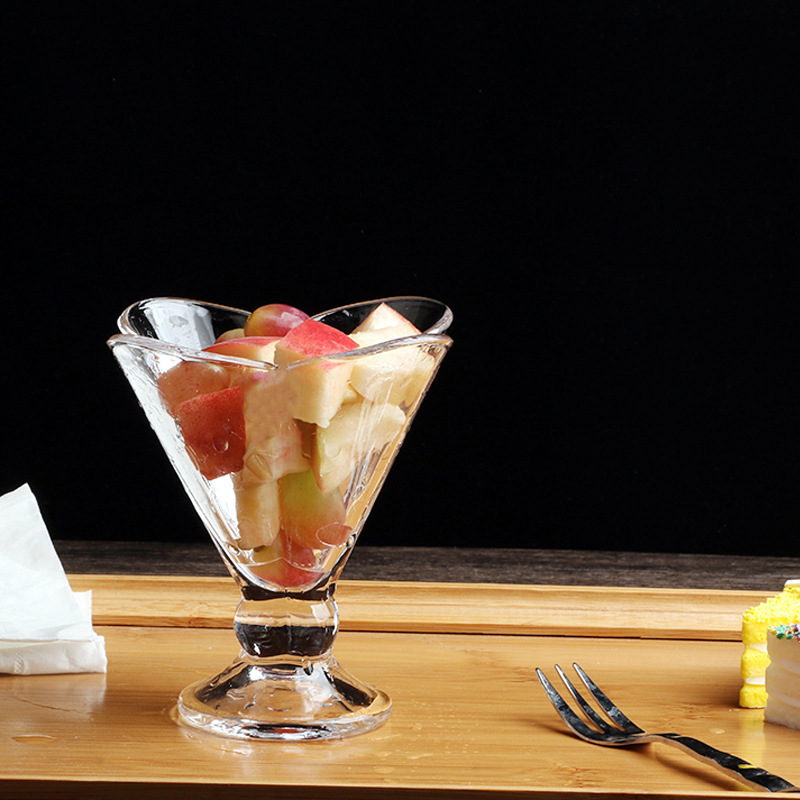 6.5oz Glass Tulip Sundae Cup Milk Shake, Ice Cream Soda Glass