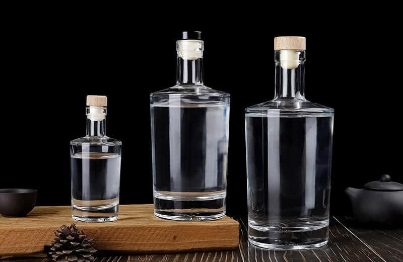 Glass Liquor Bottles In Different Styles