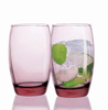 Colorful Glass Drinking Water Cups with Cutsom Logo 310ml