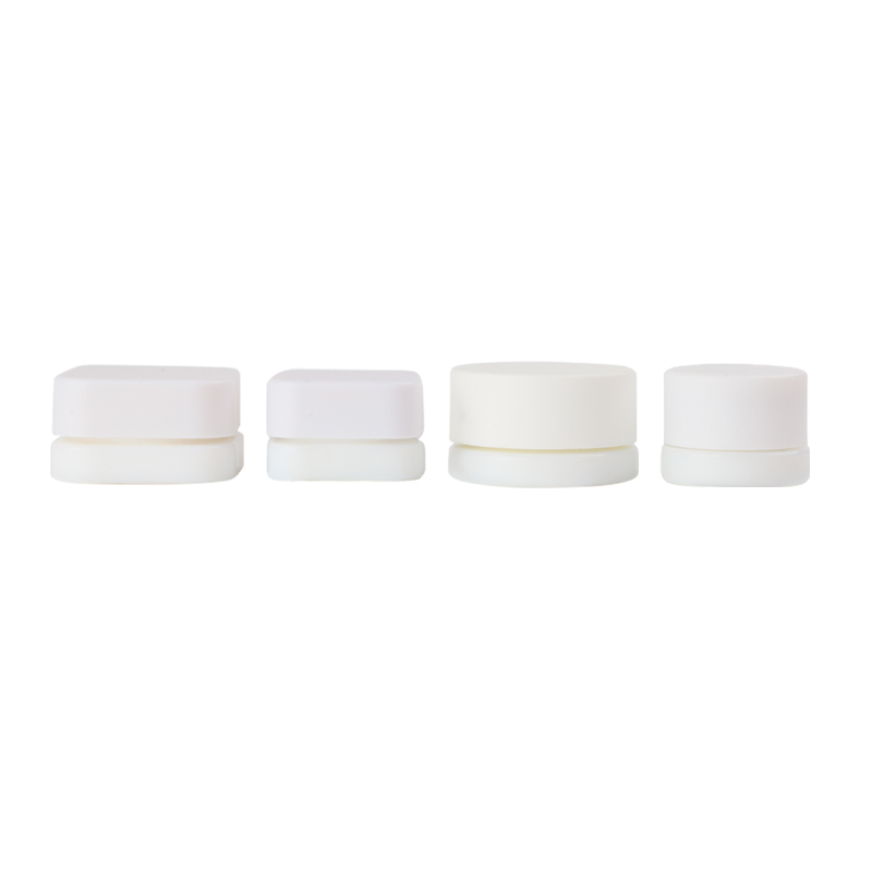 KDG Square Round Clear Glass 3ml 5ml 6ml Marijuana Concentrate Jar