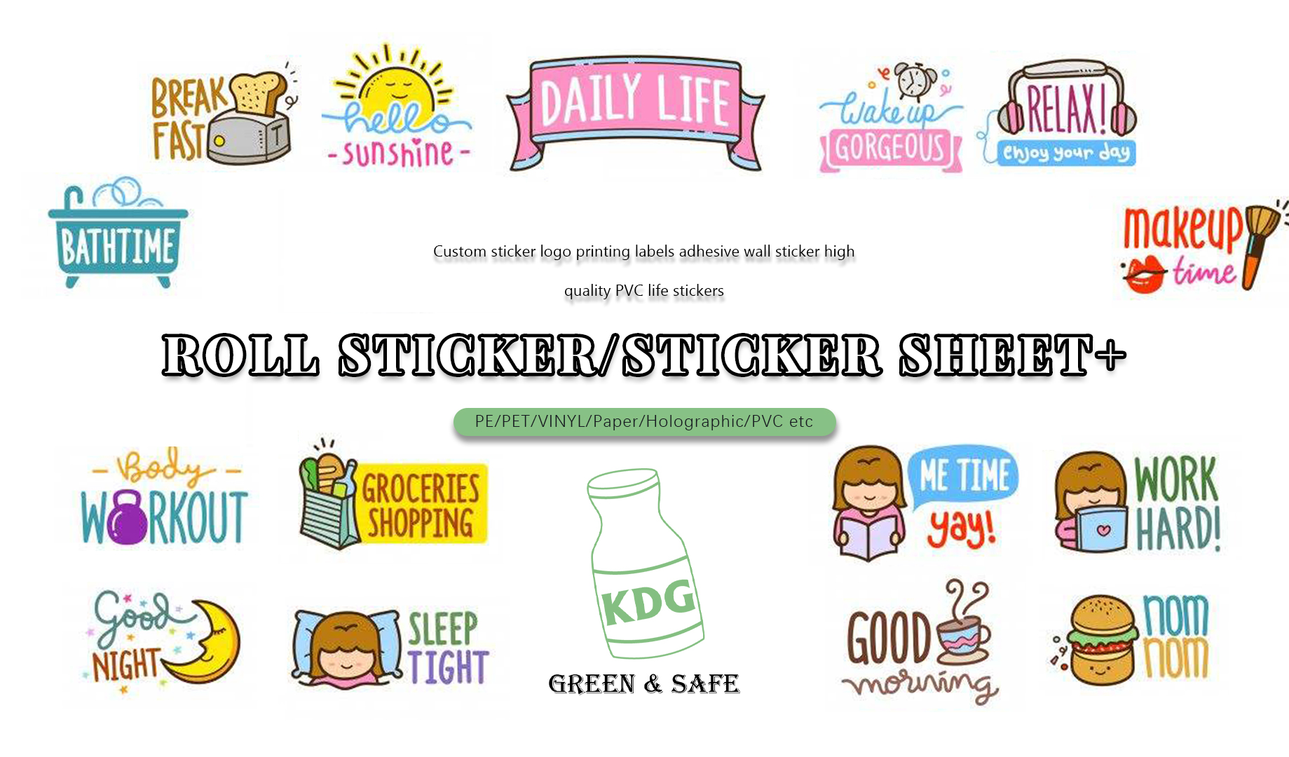What occasions can stickers be used for