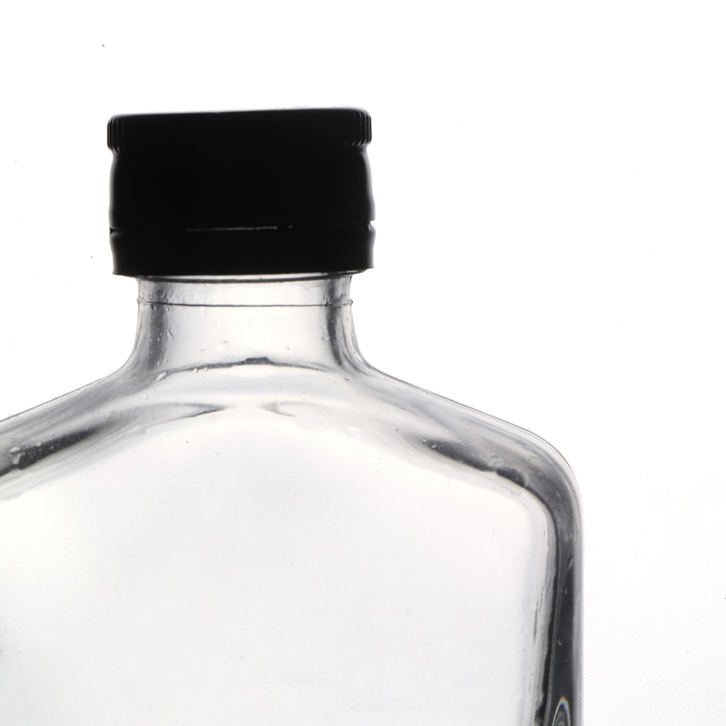 High End Spirits Bottles Glass Material Flat Small Wine Bottles 100ml