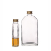 200ml 250ml Flat Shape Takeaway Portable Glass Drinking Bottles
