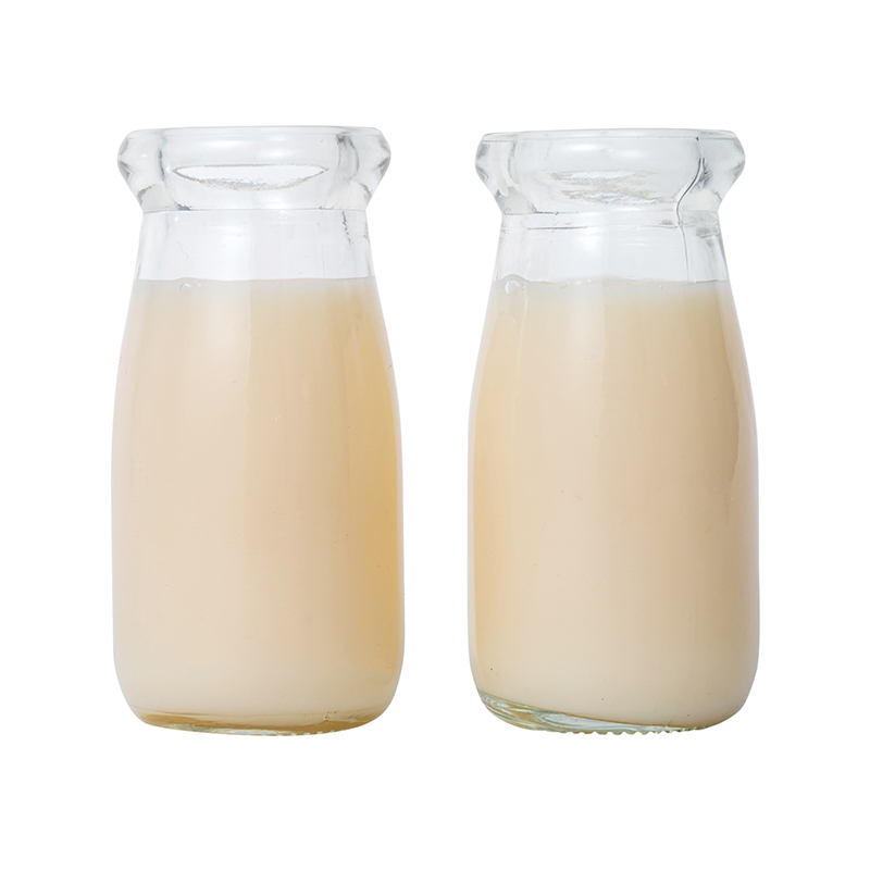 Glass Milk Bottle 100ml Pudding Jars and Bottles Hot Sale